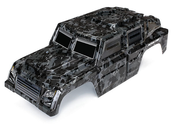 Traxxas TRA8211X Body, Tactical Unit, night camo (painted)/ decals
