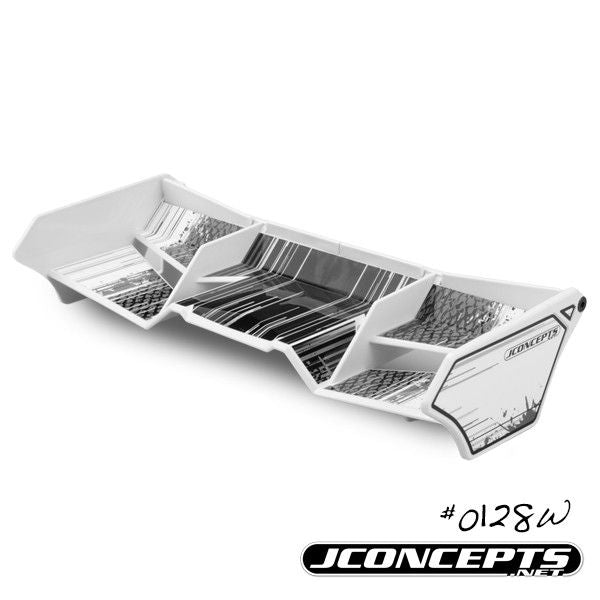 Jconcepts JCO0128W 1/8 Finnisher Wing w/Gurney Option, Wht:BX,Truck