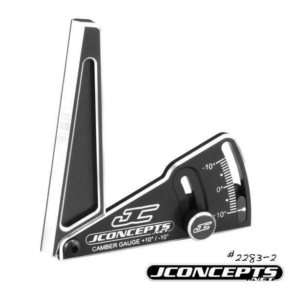 Jconcepts JCO22832 Aluminum Camber Gauge, 85mm - Black