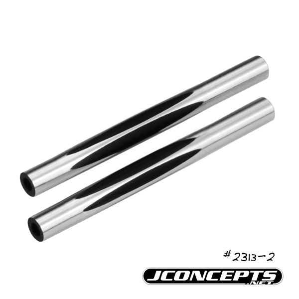 Jconcepts JCO23132 RC10 diamond wing tubes, black - 2pc.