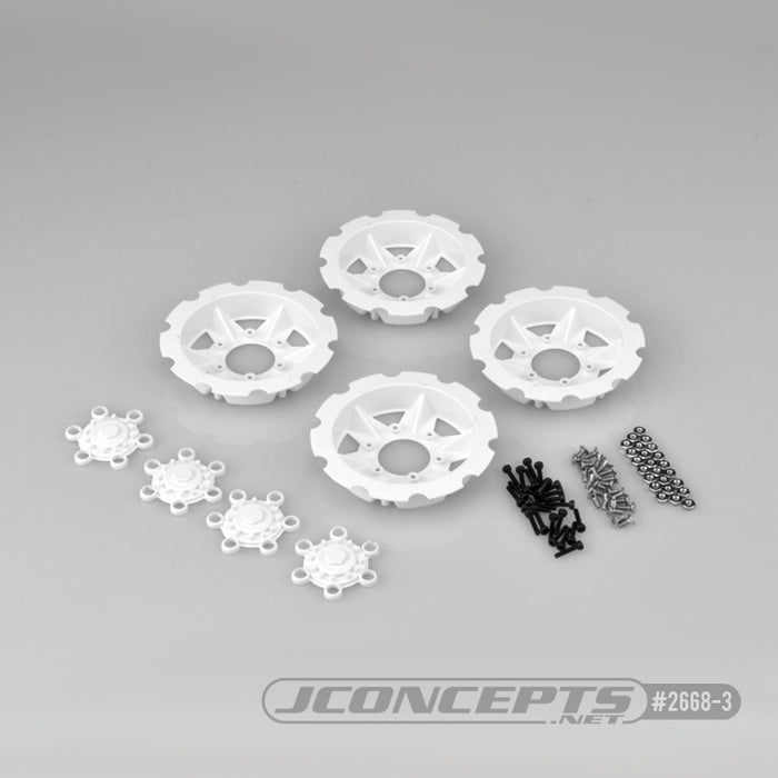 Jconcepts JCO26683 Tracker Wheel Discs (4 pcs) - White