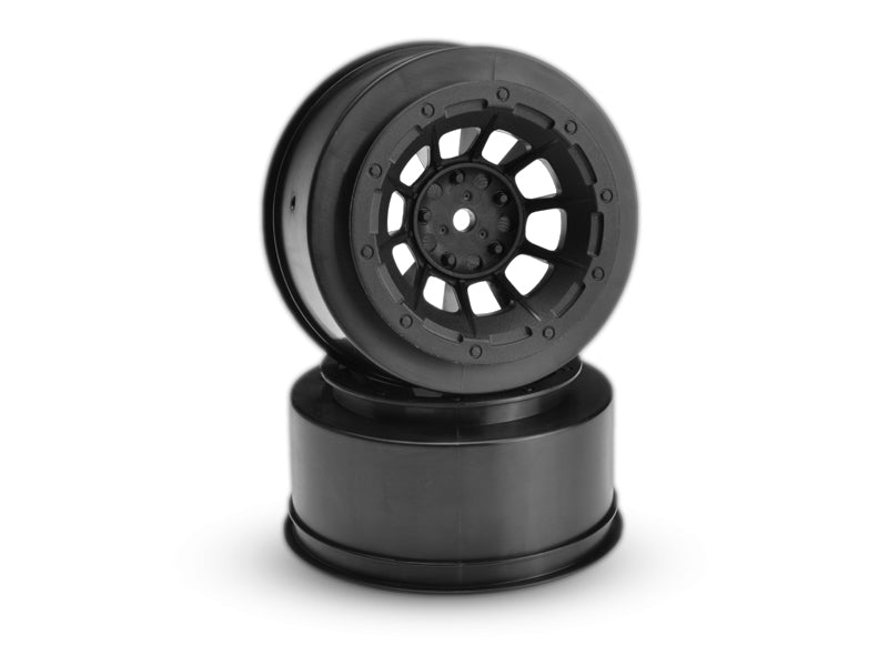 Jconcepts JCO3350B Front Hazard Wheel, Black (2) :2WD Slash
