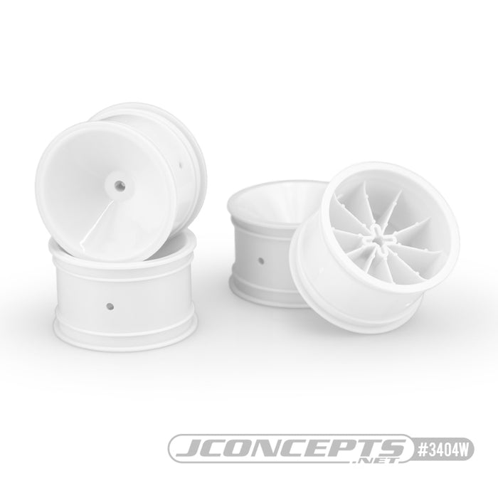 Jconcepts JCO3404W Mono RC10 RC10B2 RC10B3 2.2" rear wheel White (4)