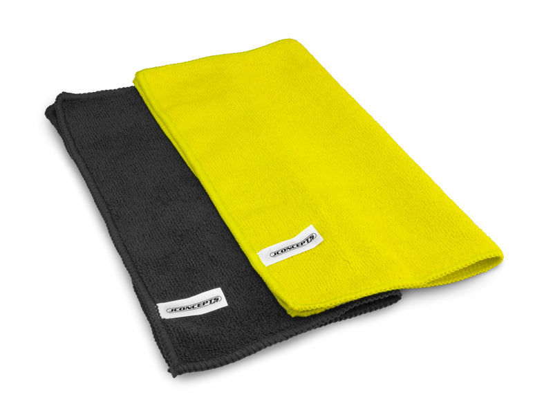 Jconcepts JCO8114 Dirt Racing Microfiber Towel, Black & Yellow (2)