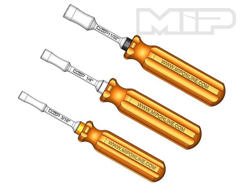 MIP MIP9505 Nut Driver Wrench Set, SAE Std (3) 3/16, 1/4, & 11/32