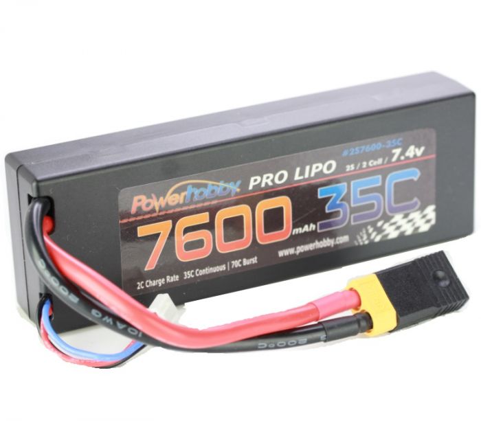 Power Pro 2S 7.4V LiPo Battery, 35C 7600mAh, XT60