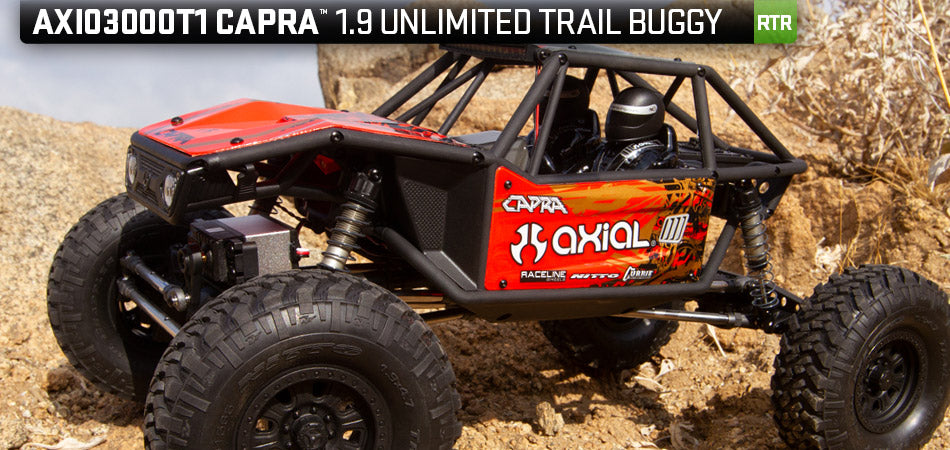 AXI03000BT1 Capra 1.9 Unlimited Trail Buggy 1/10th 4wd RTR Red
