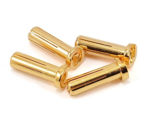 ProTek RC PTK5022 5.0mm "Super Bullet" Solid Gold Connectors (4 Male)