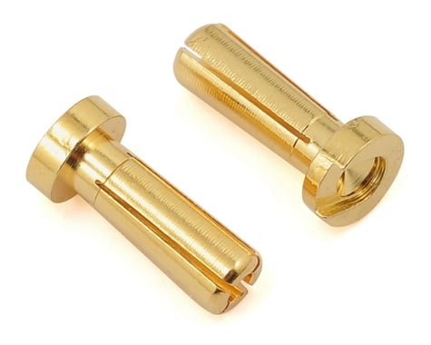 ProTek RC PTK5044 4mm Low Profile "Super Bullet" Solid Gold Connectors (2 Male)