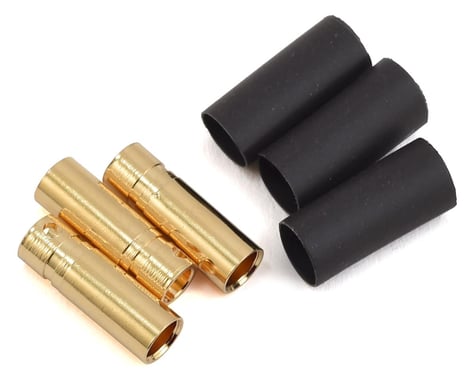 ProTek RC PTK5064 4mm Short Female Bullet Connector w/Shrink Tube (3)