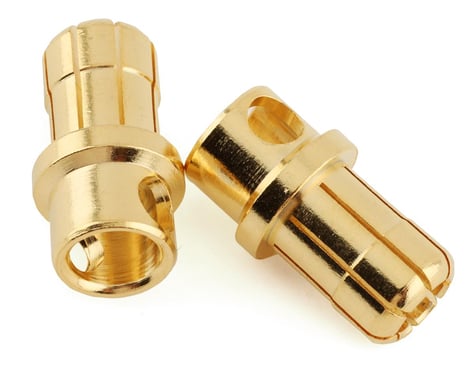 ProTek RC PTK5073 8.0mm "Super Bullet" Solid Gold Connectors (2 Male)