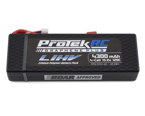 ProTek RC 4S 130C Low IR Si-Graphene + HV LCG LiPo Battery (5.2V 4300mAh w/T-Style Connector (ROAR Approved)