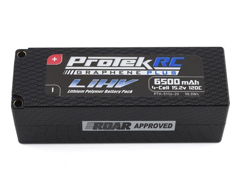 4S 120C Low IR Si-Graphene + HV LiPo Battery 15.2V 6500mAh w/5mm Connector (ROAR Approved)