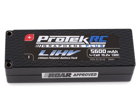 ProTek RC 4S 130C Low IR Silicon Graphene HV  LCG LiPo Battery 15.2V 5600mAh w/ 5mm Connector (ROAR Approved)