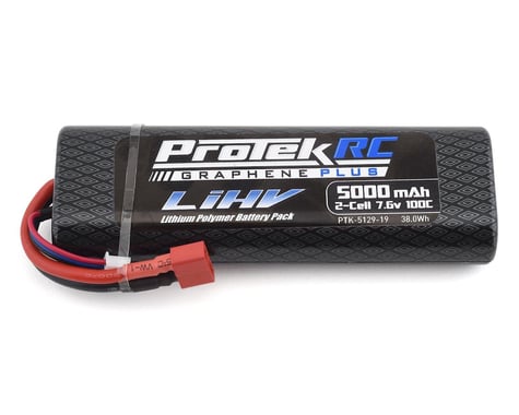 ProTek RC 2S 100C Si-Graphene + HV LiPo Stick Pack TCS Battery 7.6V 5000mAh w/T-Style Connector (ROAR Approved)