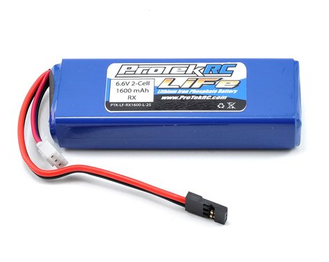 Protek PTK5163 LiFe Receiver Battery Pack for Mugen & AE (6.6V/1600mAh) (w/Balancer Plug)