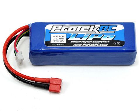 Protek PTK5186 4S LiPo 20C Battery Pack 14.8V 2100mAh For Starter Box Deans T-Plug