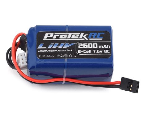 ProTek PTK5502 RC HV LiPo Hump Receiver Battery Pack (Kyosho/Tekno) 7.6V 2600mAh (w/Balancer Plug)