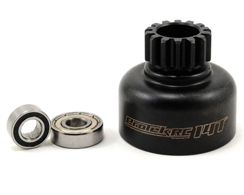 Protek RC PTK7061 Hardened Clutch Bell w/Bearings 14T Losi 8IGHT Tekno Style