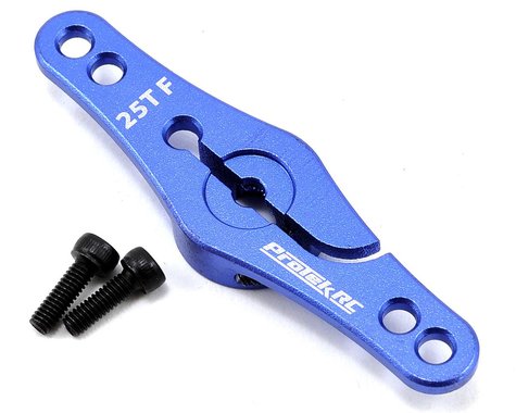 Protek PTK7811 Aluminum Double-Sided Clamp Lock Servo Horn (Blue) (25T-Futaba/Orion/Savox/Protek)