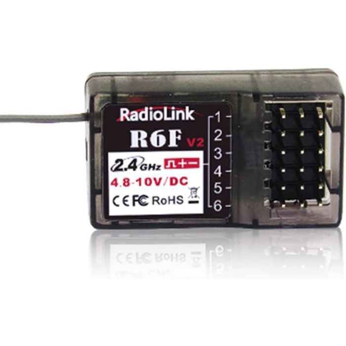 RadioLink R6F V2 2.4Ghz 6CH RC Receiver