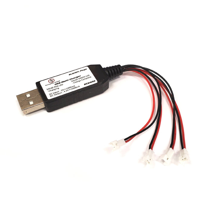 RACERS EDGE RCE1692 USB Multi-Charger for 1S LIPO batteries BLH / EFL x 4 BATTERY OUTPUT