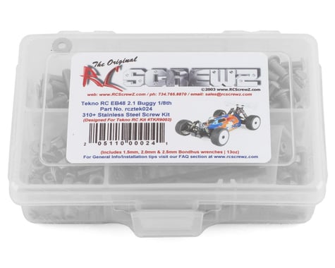 Stainless Steel Screw Kit: Tekno 1/8 EB48 2.1 4WD