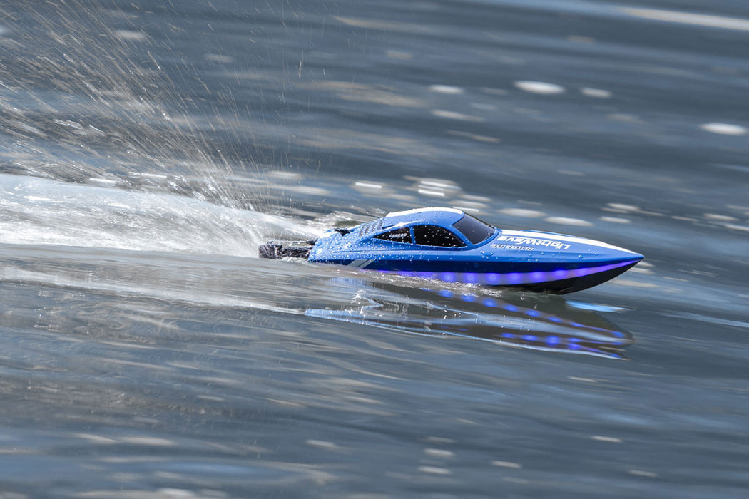 Rage RC RGRB1132 LightWave Electric Micro RTR Boat; Blue