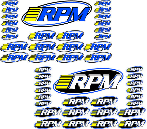 RPM PRO LOGO DECAL SHEETS