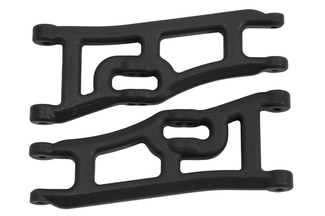 Wide Front A-arms, Black; Traxxas Rustler Stampede