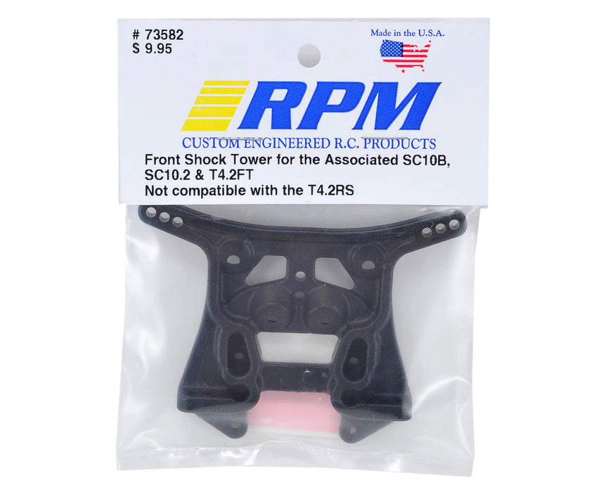 RPM RPM73582 Associated T4.2/SC10.2 Front Shock Tower BLACK