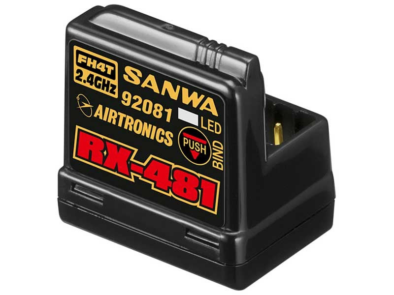 Sanwa/Airtronics 92081 RX-481 2.4GHz 4-Channel FHSS-4 Receiver w/Internal Antenna