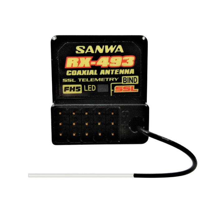 Sanwa/Airtronics RX-493 M17 2.4GHz 4-Channel FHSS5 SRX/SSL Receiver