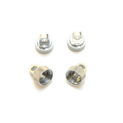 CNC Machined Aluminum Upper Shock Caps, Silver, for Traxxas, (4pcs)