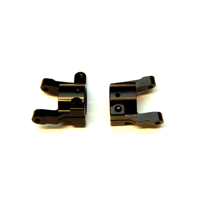 Black CNC Machined Brass Front C-hub Carriers, for Associated Element Enduro