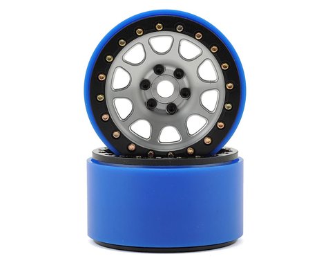 2.2 D Hole PL Beadlock Wheels (Silver) (2) (Pro-Line Tires)