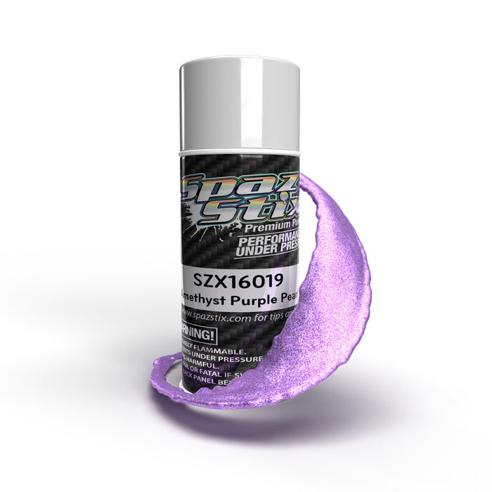 Spaz Stix SZX16019 Amethyst Purple Pearl Aerosol Paint, 3.5oz Can