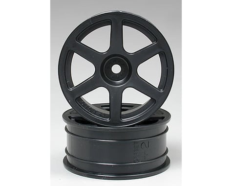 Tamiya TAM53453 6-Spoke Wheel Medium Narrow (Grey) (2) (24mm)