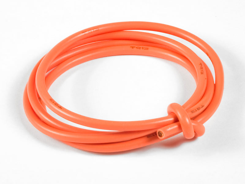 13 Gauge Super Flexible Wire- Orange 3'