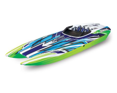 Traxxas TRA57046-4-GRNX DCB M41 Widebody:  Brushless 40' Race Boat with TQ