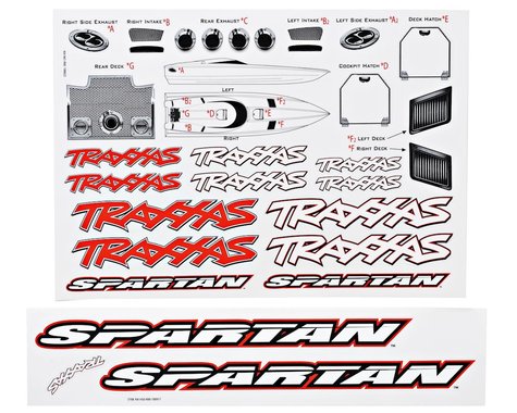 Traxxas TRA5713 Decal sheet, Spartan