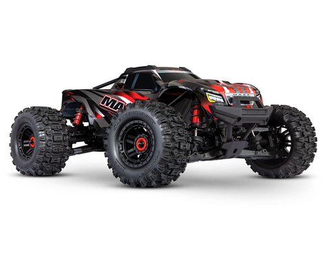 RED MAXX WITH WIDEMAXX
Maxx 1/10 scale monster truck. Fully assembled, Ready-To-Race®, with TQi™ 2.4GHz radio system, VXL-4s™ brushless power system, and ProGraphix® painted body.