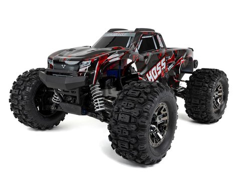 Traxxas TRA90076-4-SRED Hoss™ 4X4 VXL: 1/10 Scale Monster Truck with TQi T