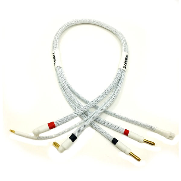 2S Pro Charge Cable, w/ 5mm Bullet Connectors, White